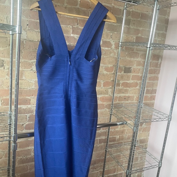 Herve Leger Ultramarine Sleeveless Bandage - Picture 2 of 7